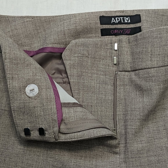 Brown straight leg trousers - Picture 7 of 8